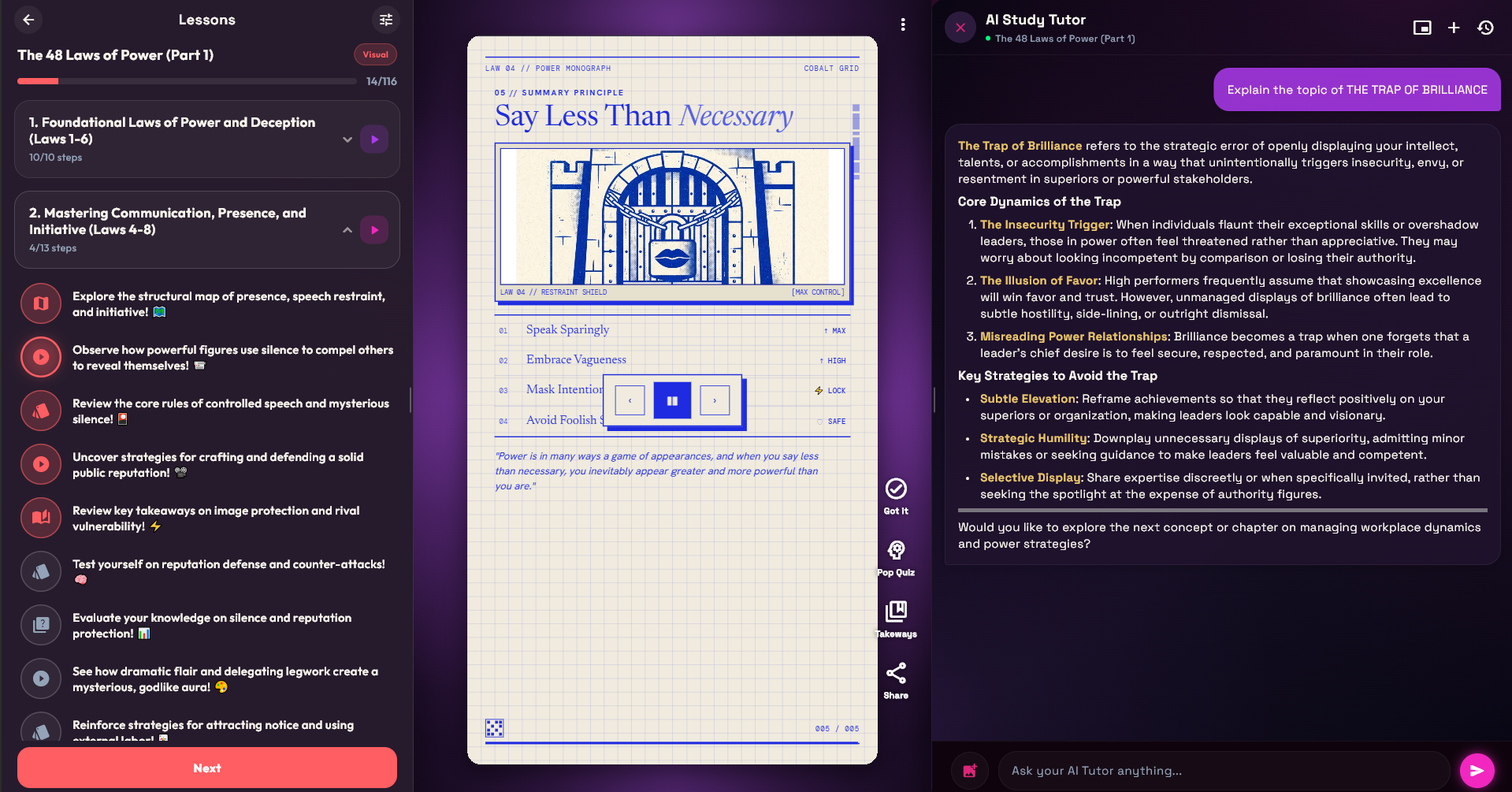Learnerly AI — books turned into a guided learning path